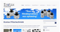 Desktop Screenshot of ecotaxfiltertechniek.nl